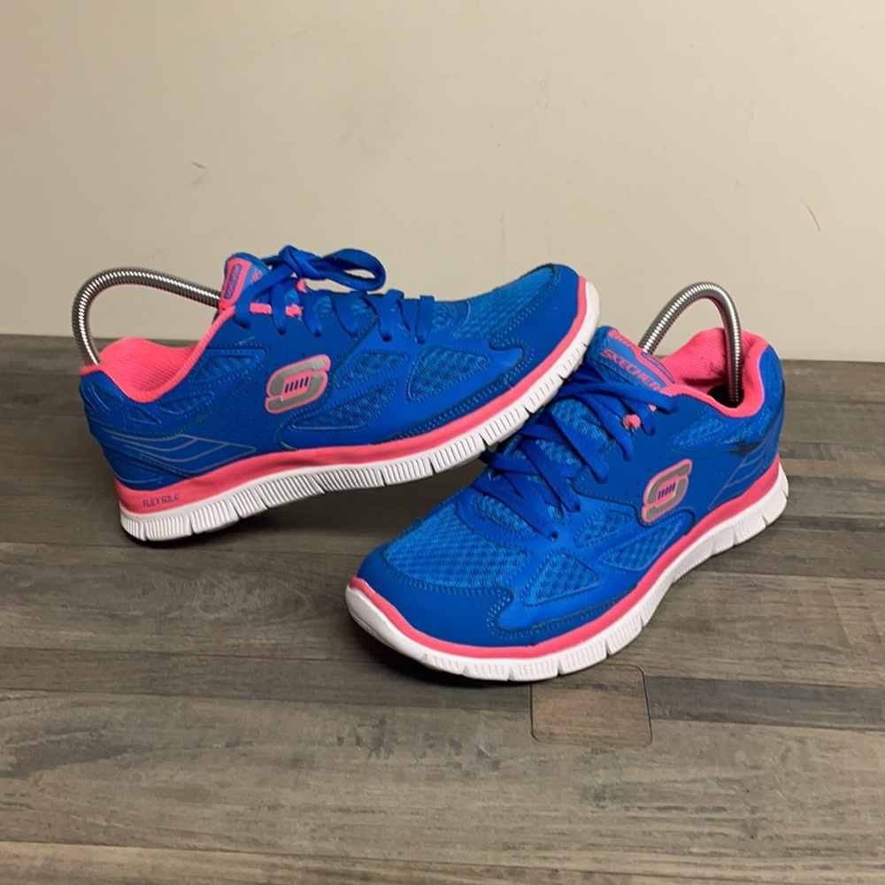 Sketchers women’s sneakers blue size 10 used good condition - Picture 12 of 13